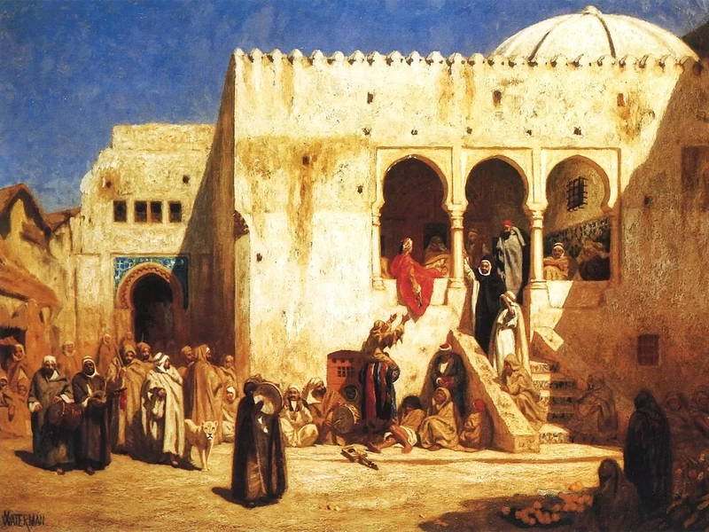 1834-Marcus Waterman - La Casbah, Tangeri